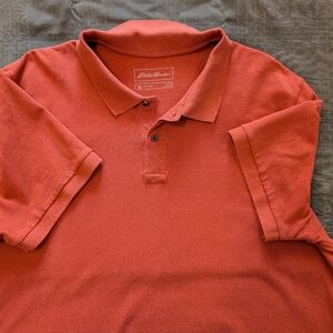 Eddie Bauer Men's Polo Shirt in Bold Red